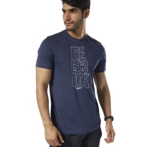 Reebok Graphic Series 1895 T Shirt Herren - Navy - DE 452-LRE